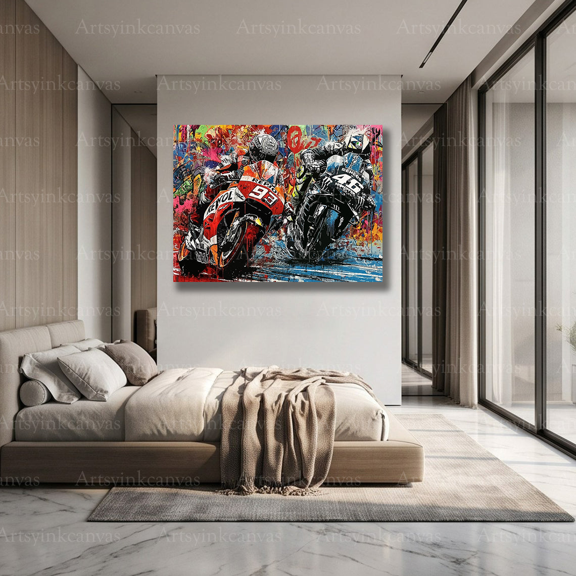 Premium MotoGP motorcycle wall art