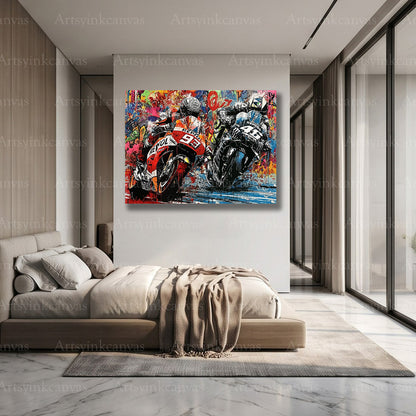 Premium MotoGP motorcycle wall art
