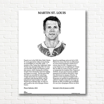 Martin St Louis Lightning hockey canvas print