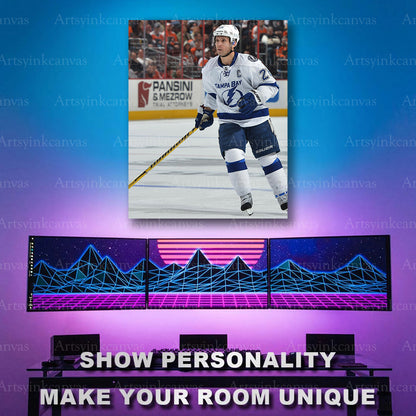 Martin St Louis NHL legend on ice artwork