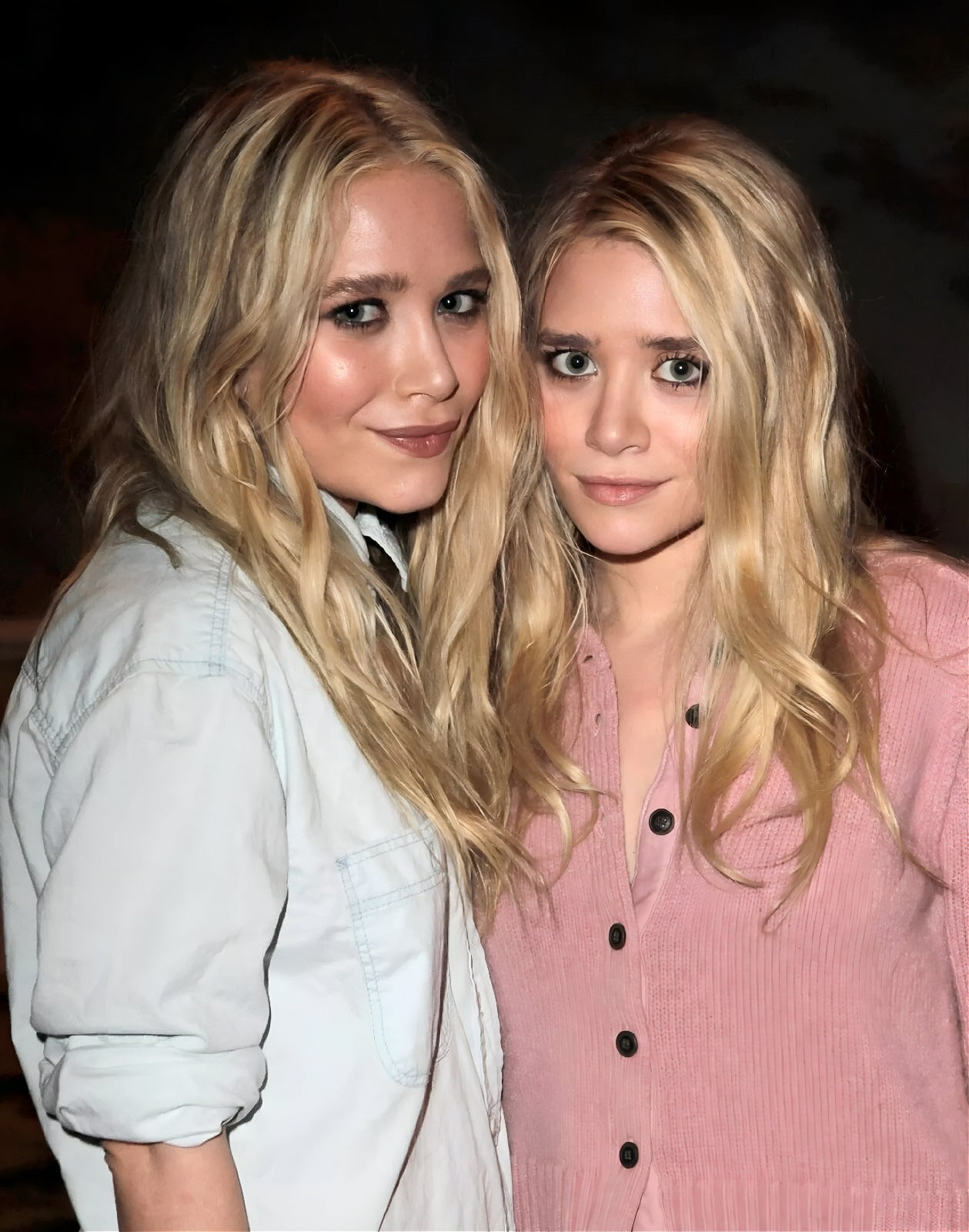 Mary-Kate and Ashley Olsen Twin Icons premium canvas wall art