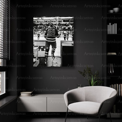 Mason Appleton black and white hockey wall decor