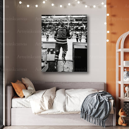 Premium Mason Appleton monochrome hockey canvas print