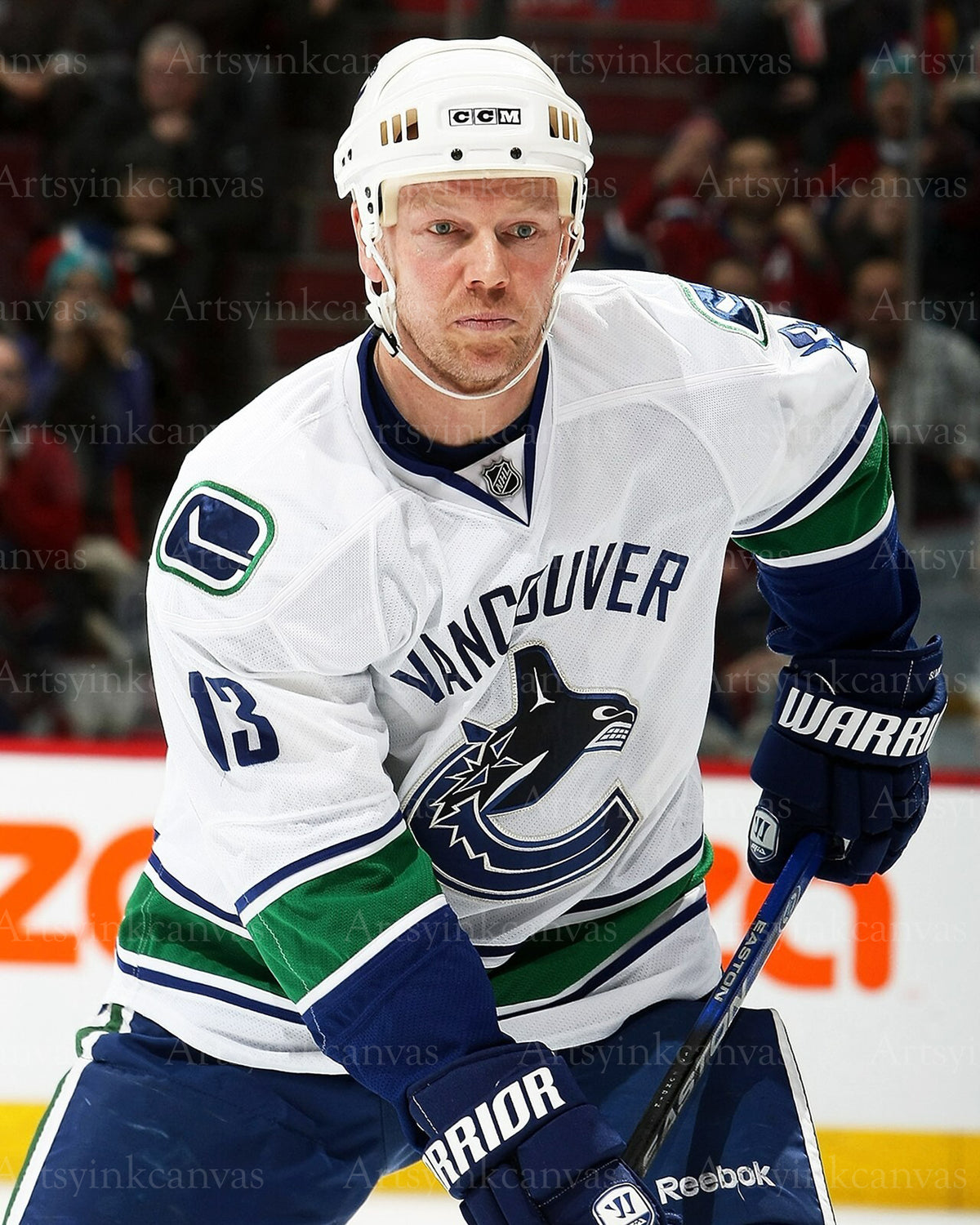 Mats Sundin on ice action Vancouver Canucks canvas wall art