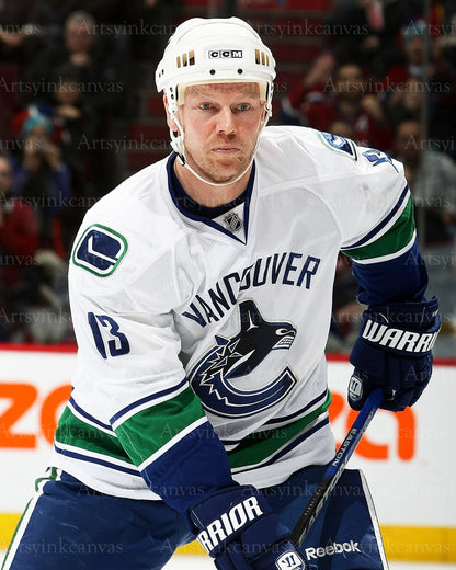 Mats Sundin on ice action Vancouver Canucks canvas wall art