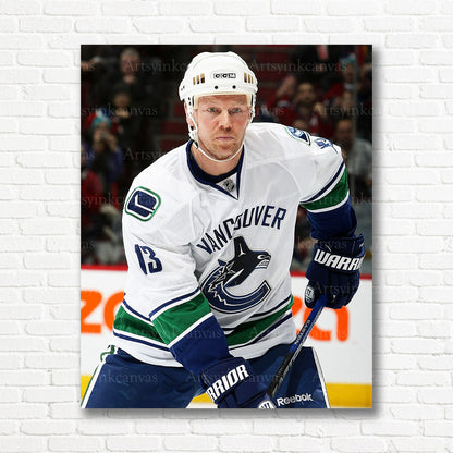 Mats Sundin Vancouver Canucks action canvas print