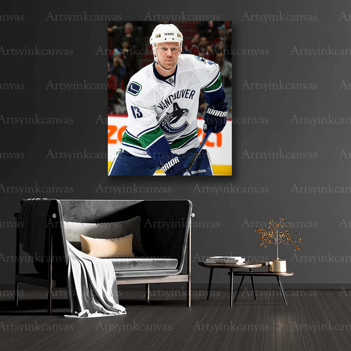 Mats Sundin collector hockey canvas art
