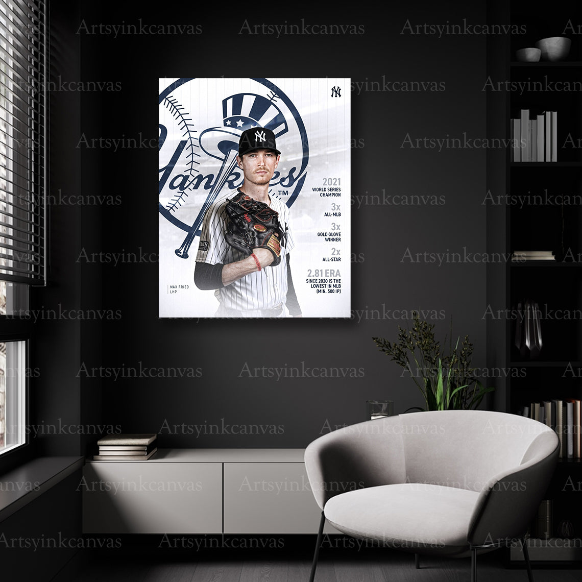 New York Yankees Max Fried collage wall decor