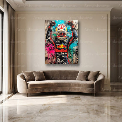 Max Verstappen Red Bull Racing wall decor