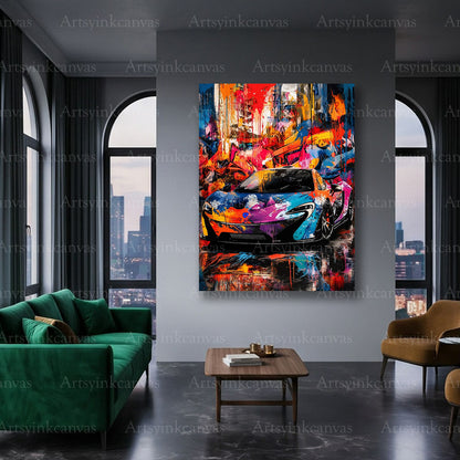 McLaren P1 performance car canvas art