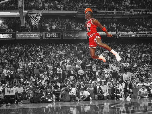 Michael Jordan Air Legend canvas wall art for basketball fans