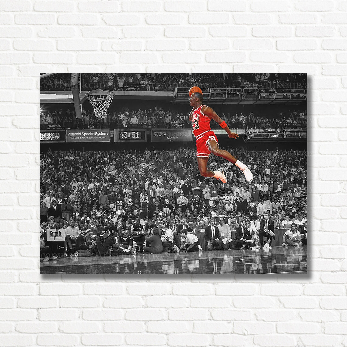 Michael Jordan iconic basketball artwork for modern home decor