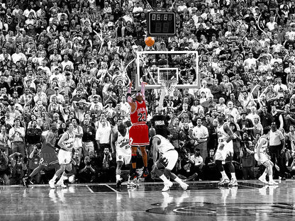 Michael Jordan legendary basketball graffiti canvas wall art