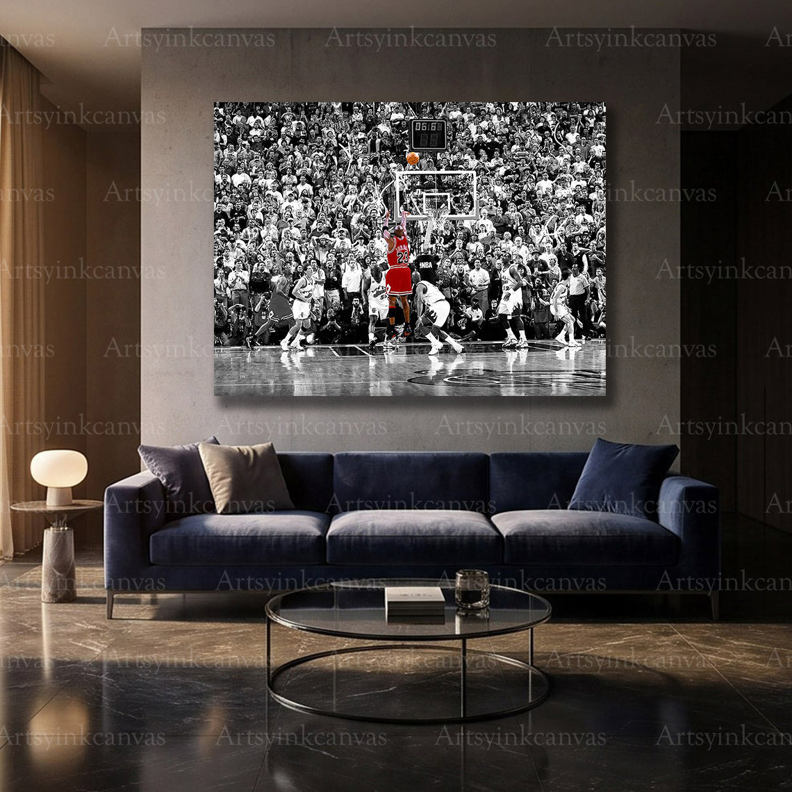 Michael Jordan NBA legend urban graffiti wall decor