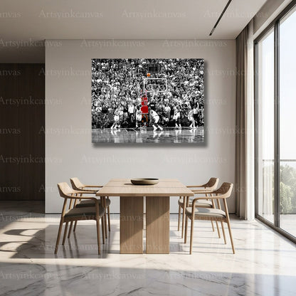 Michael Jordan iconic basketball graffiti wall artwork