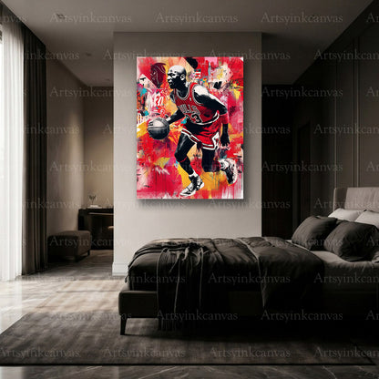 Premium Michael Jordan basketball wall art