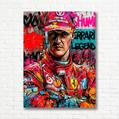 Michael Schumacher Formula 1 canvas print