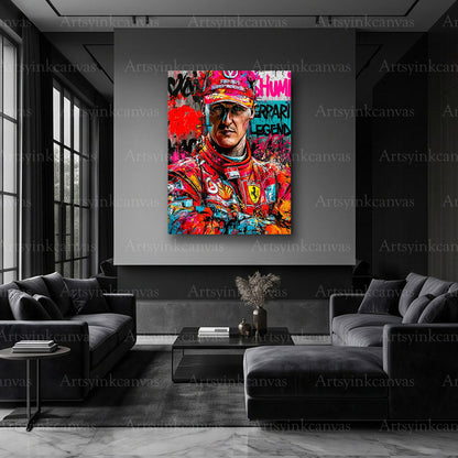 Michael Schumacher motorsport artwork