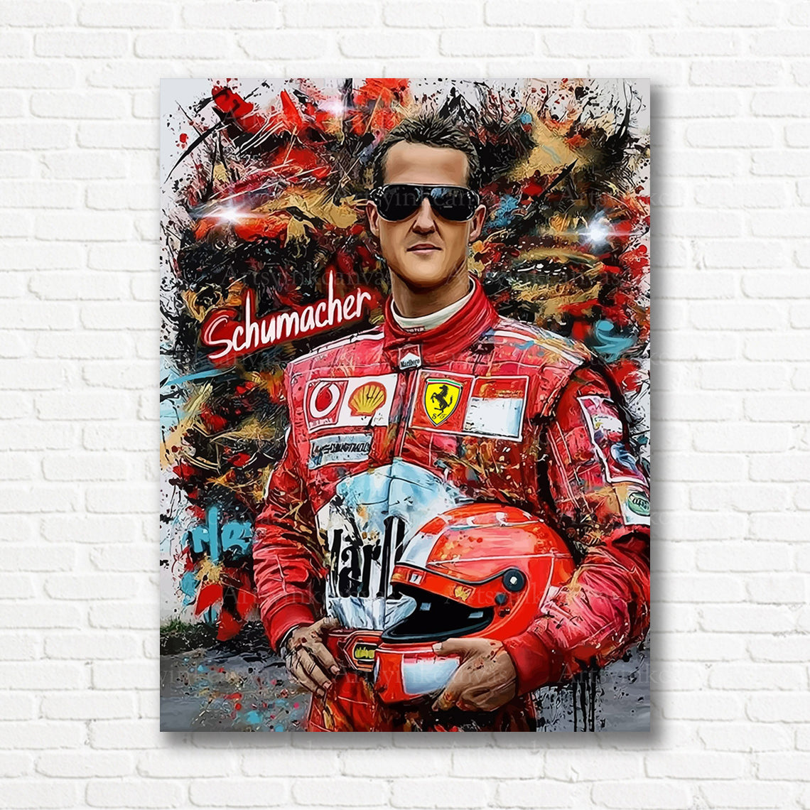 Michael Schumacher Formula 1 canvas print