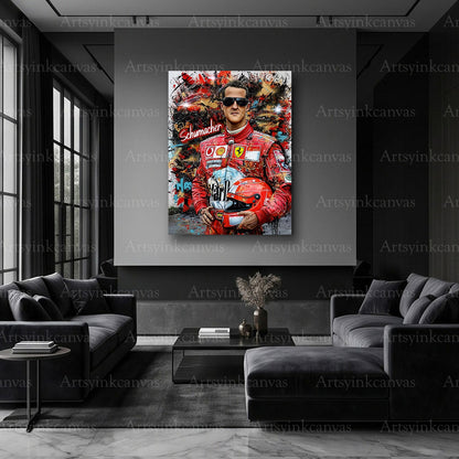 Michael Schumacher motorsport street art