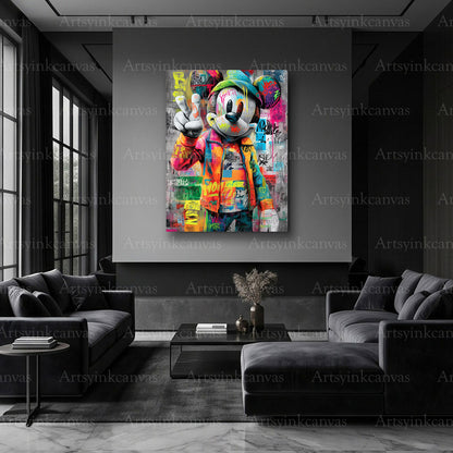 Mickey Mouse character wall art for Disney fans and collectors