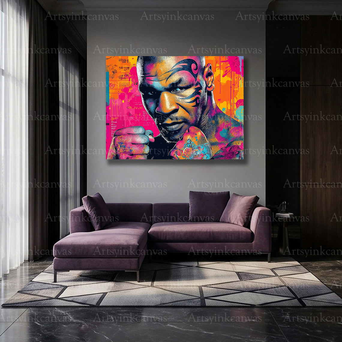 Mike Tyson heavyweight boxing street art