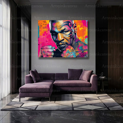 Mike Tyson heavyweight boxing street art