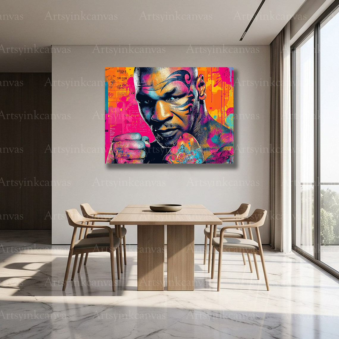 Mike Tyson legendary boxer graffiti artwork