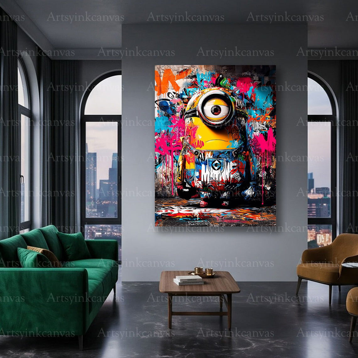 Minion pop art canvas