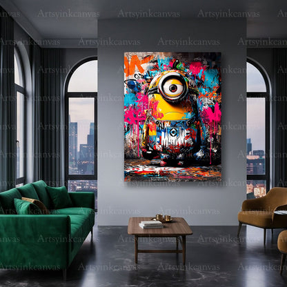 Minion pop art canvas
