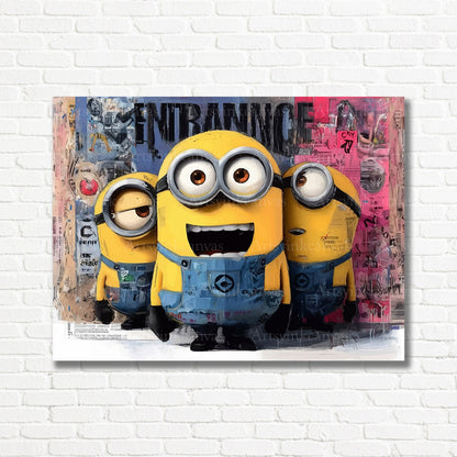Minions city inspired wall decor