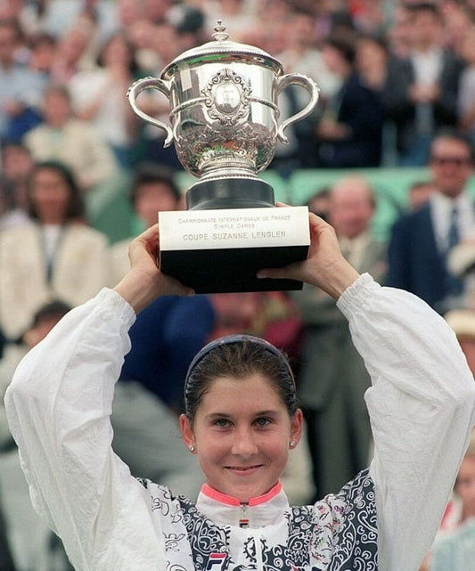 Monica Seles championship trophy canvas wall art