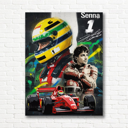 Ayrton Senna Monza 1991 canvas print
