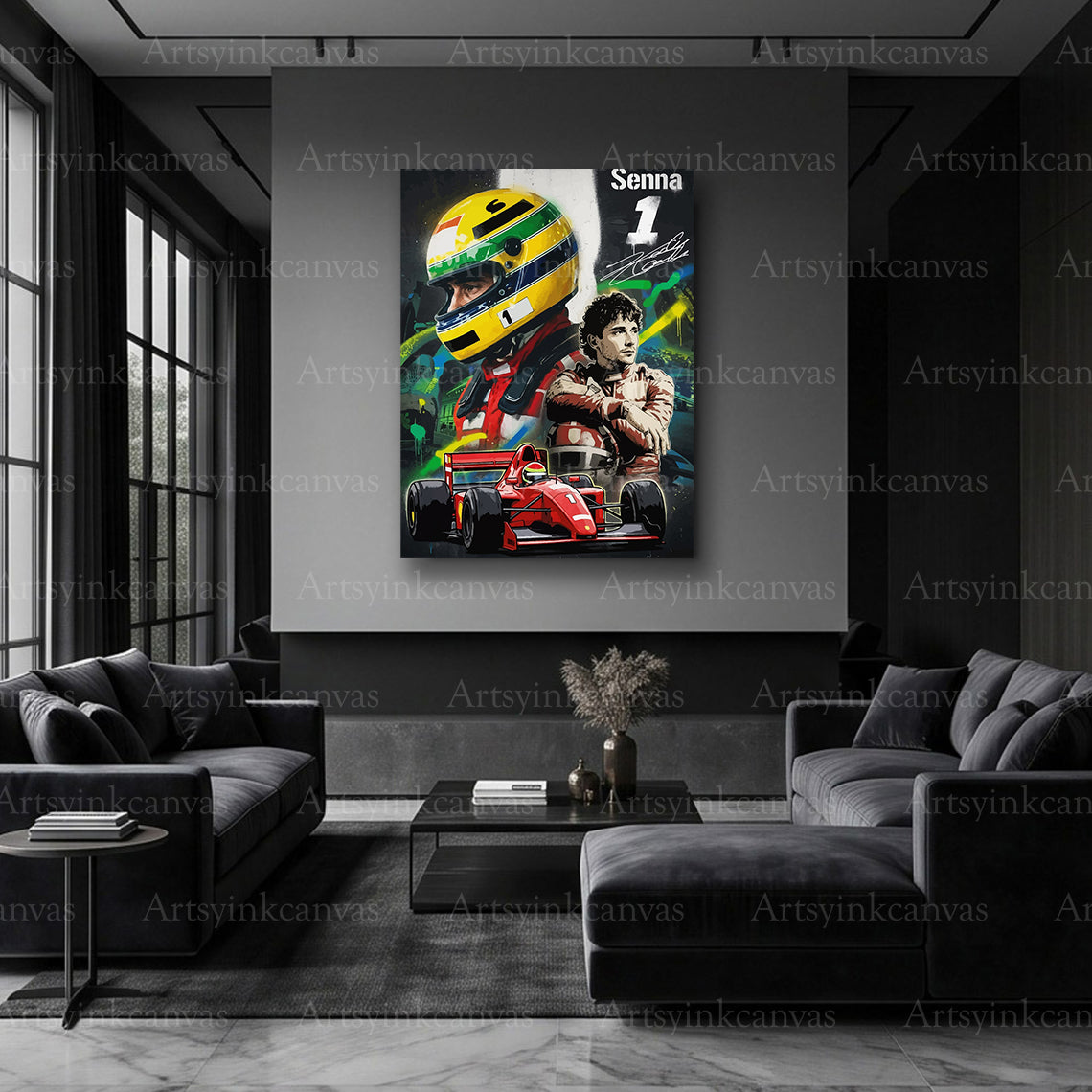 Monza 91 Ayrton Senna motorsport artwork