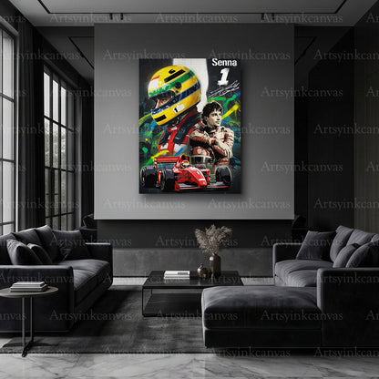 Monza 91 Ayrton Senna motorsport artwork