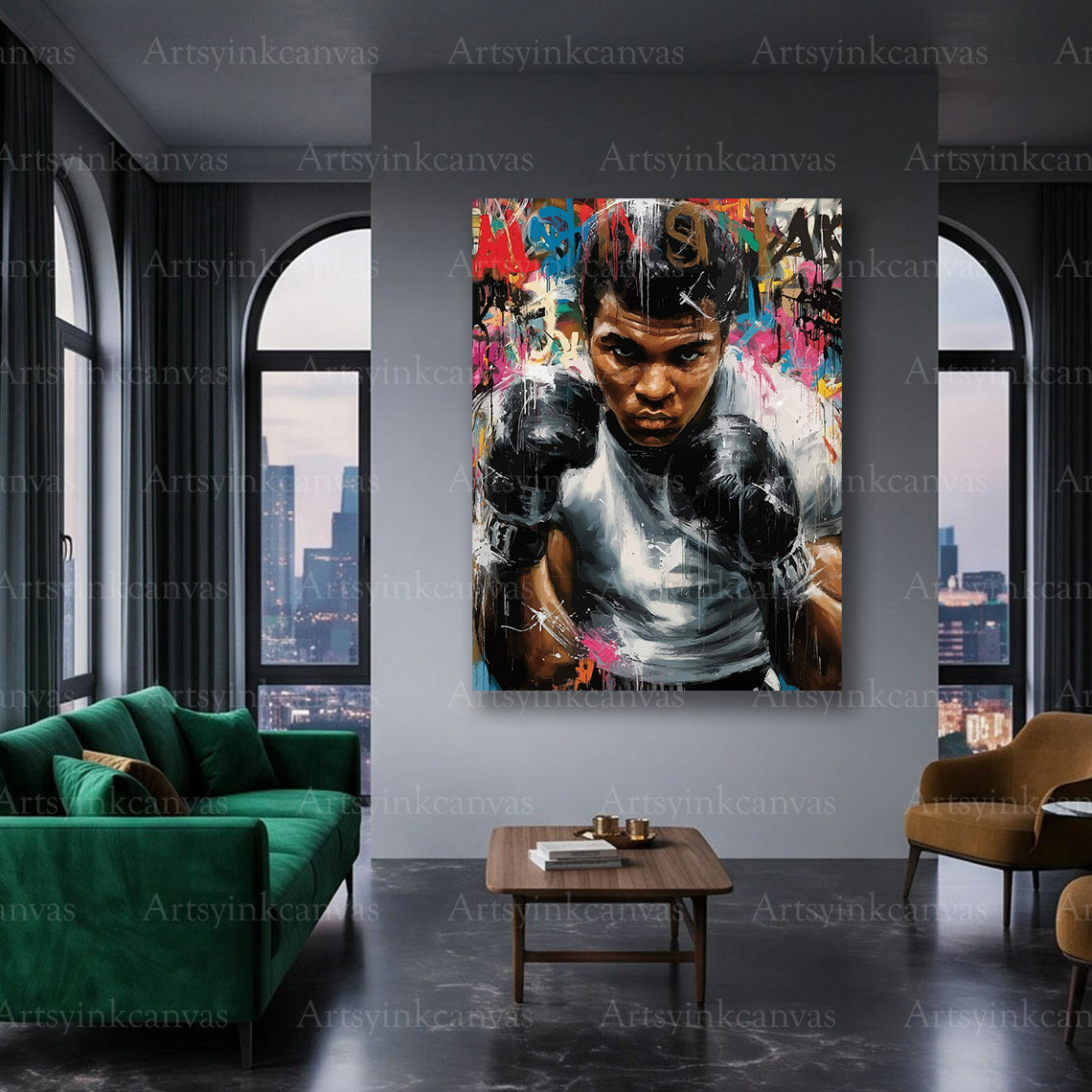 Muhammad Ali boxing legend canvas art