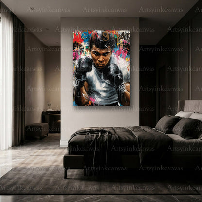 Premium Muhammad Ali boxing wall art
