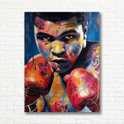 Muhammad Ali boxing legend graffiti wall decor