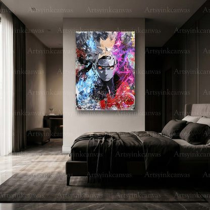 Premium Naruto graffiti wall art