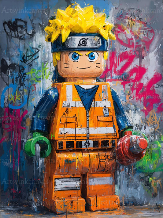 Naruto The Reconstruction graffiti canvas wall art