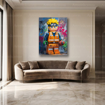 Naruto Uzumaki reconstruction urban wall decor