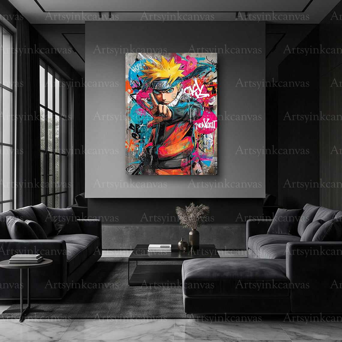 Naruto urban graffiti character artwork