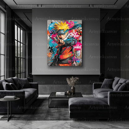 Naruto urban graffiti character artwork