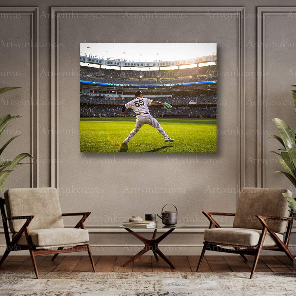 Nestor Cortes collector baseball canvas