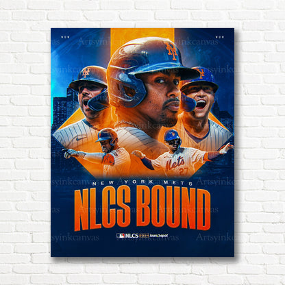 Mets 2024 postseason playoff canvas print