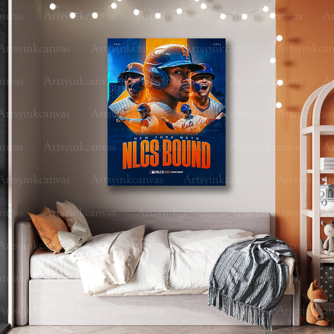 Premium Mets 2024 baseball canvas art