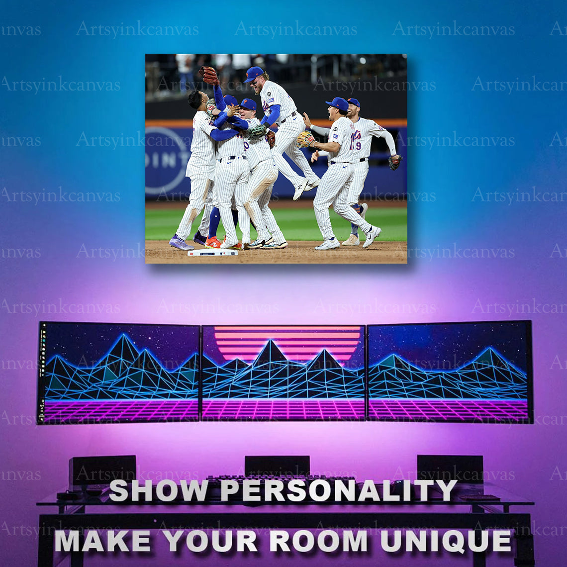 New York Mets postseason win artwork