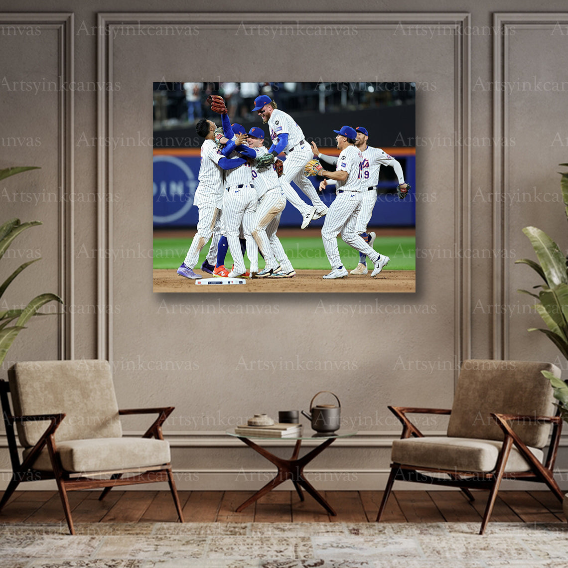 New York Mets playoff memories collector canvas