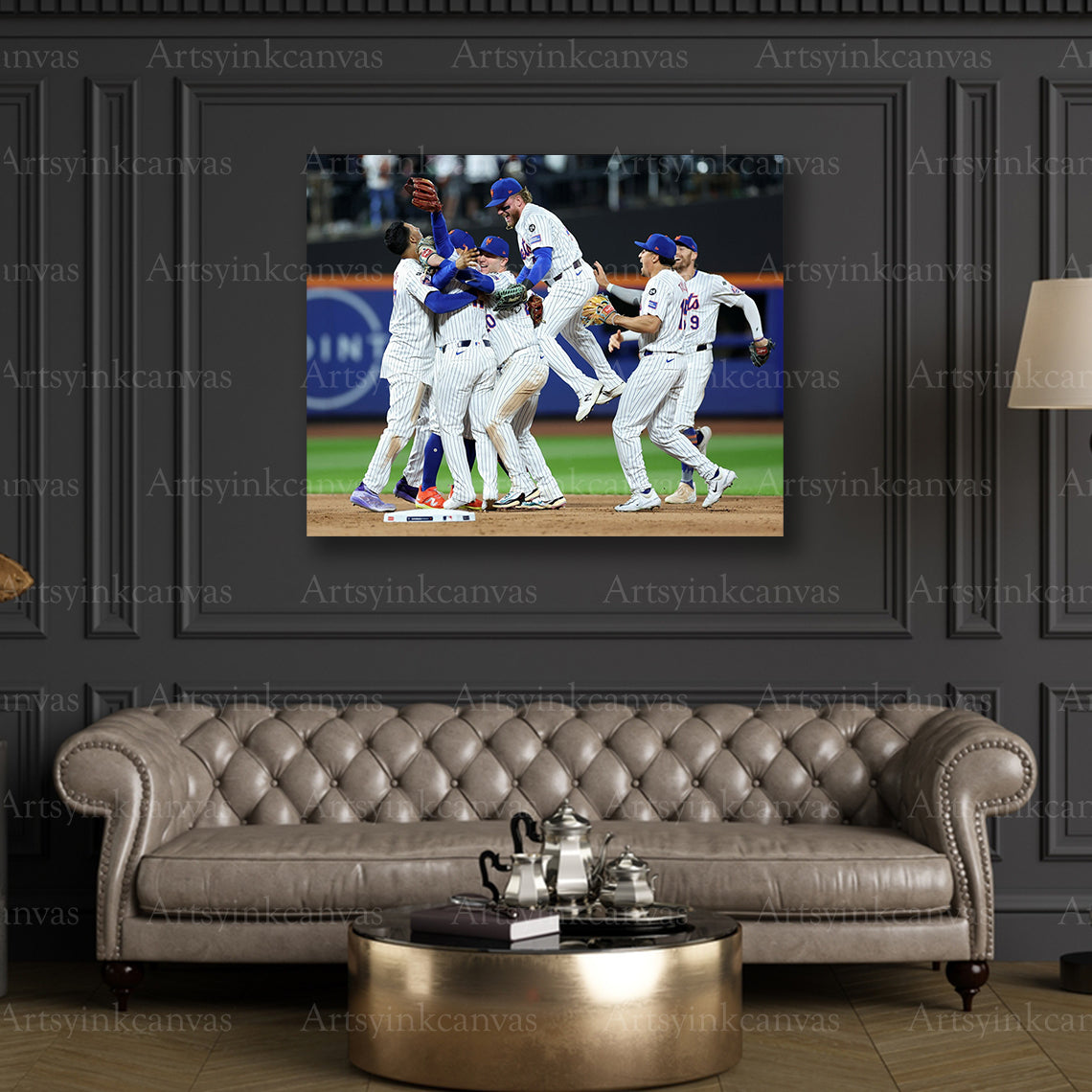Premium Mets 2024 victory canvas art