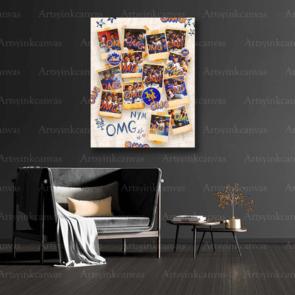 New York Mets 2024 season highlights canvas